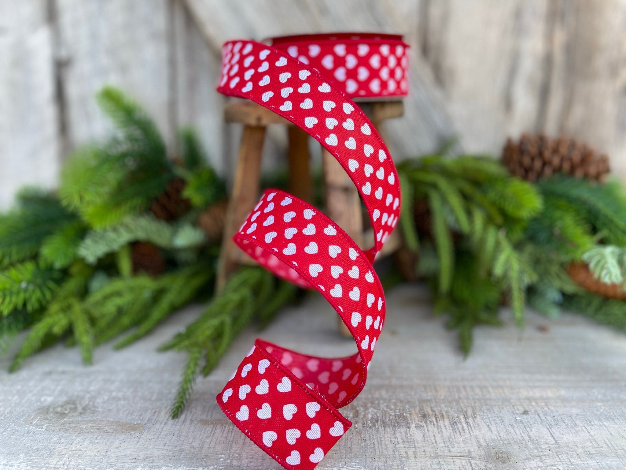 Farrisilk 2.5 inch X 10 yard Mini Hearts Red Valentines Day Ribbon – Brian  Lane Designs