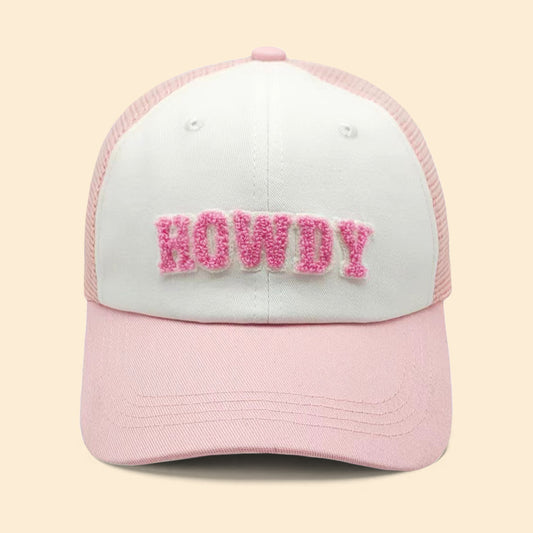 Howdy Message Mesh Back Baseball Cap