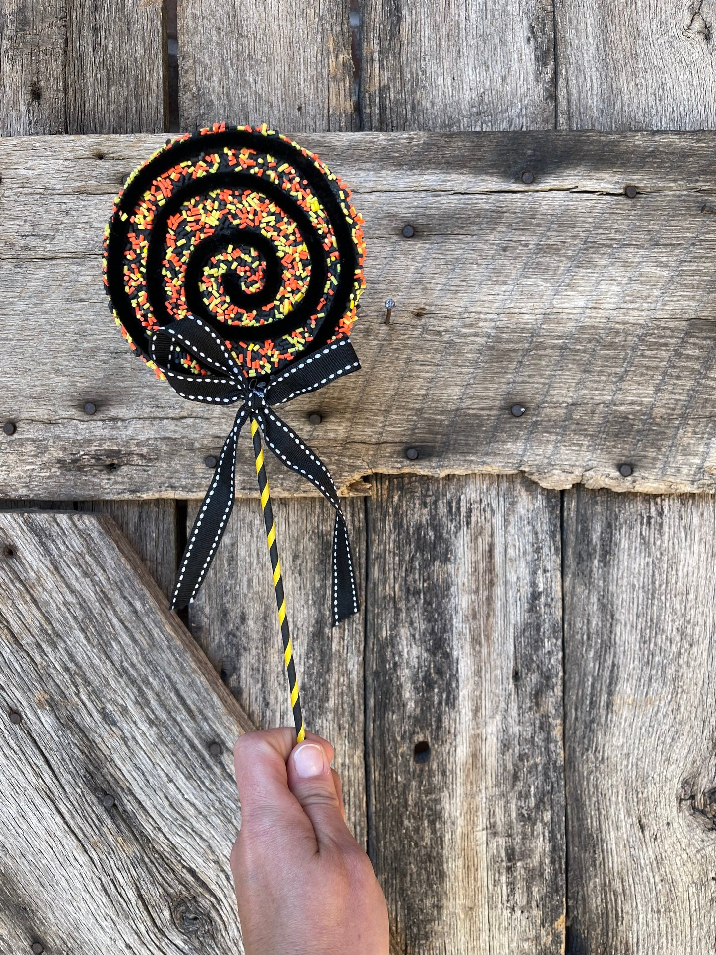 Halloween Lollipops, Halloween decor, Sprinkle lollipops, fake lollipops