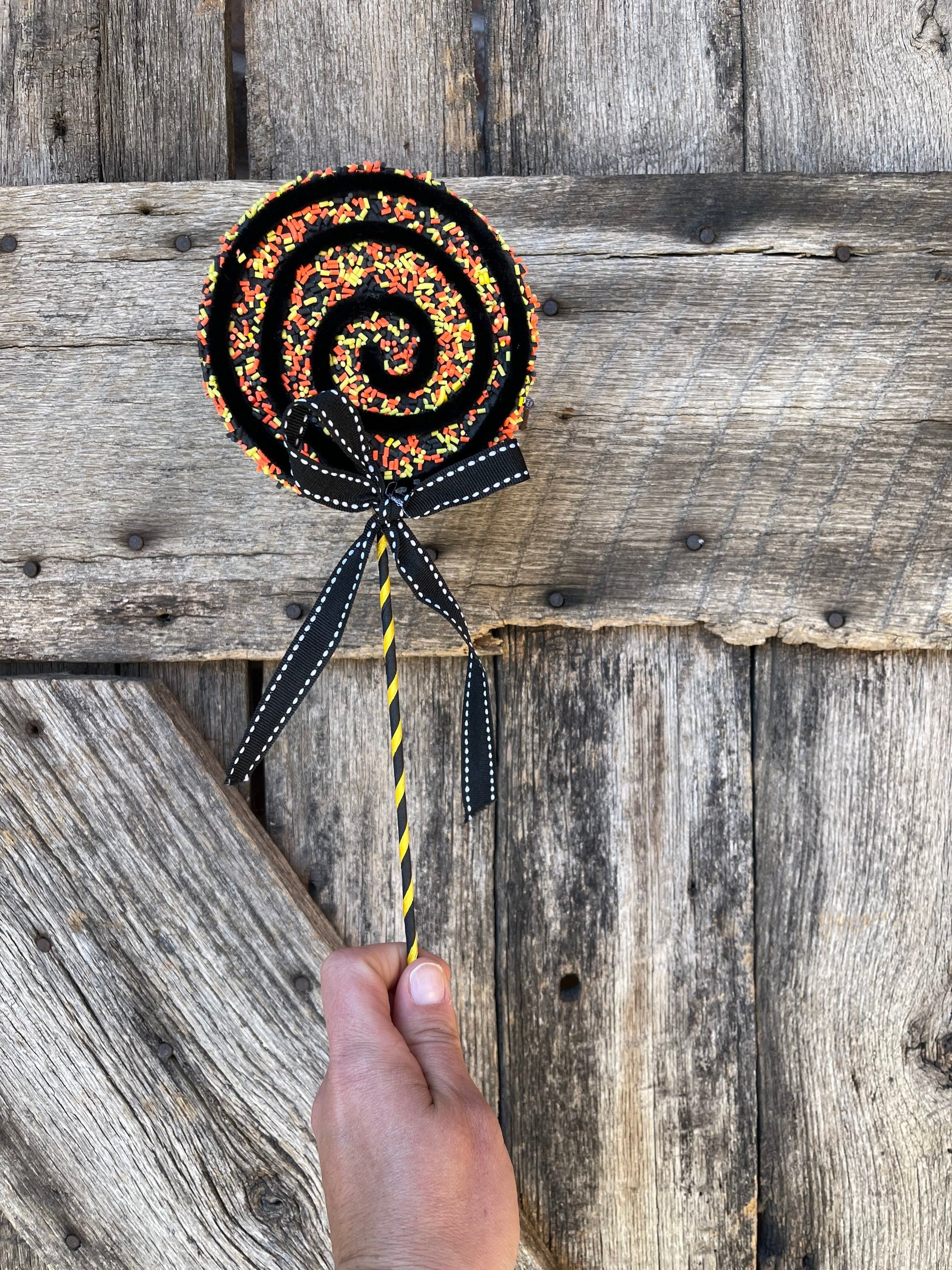 Halloween Lollipops, Halloween decor, Sprinkle lollipops, fake lollipops