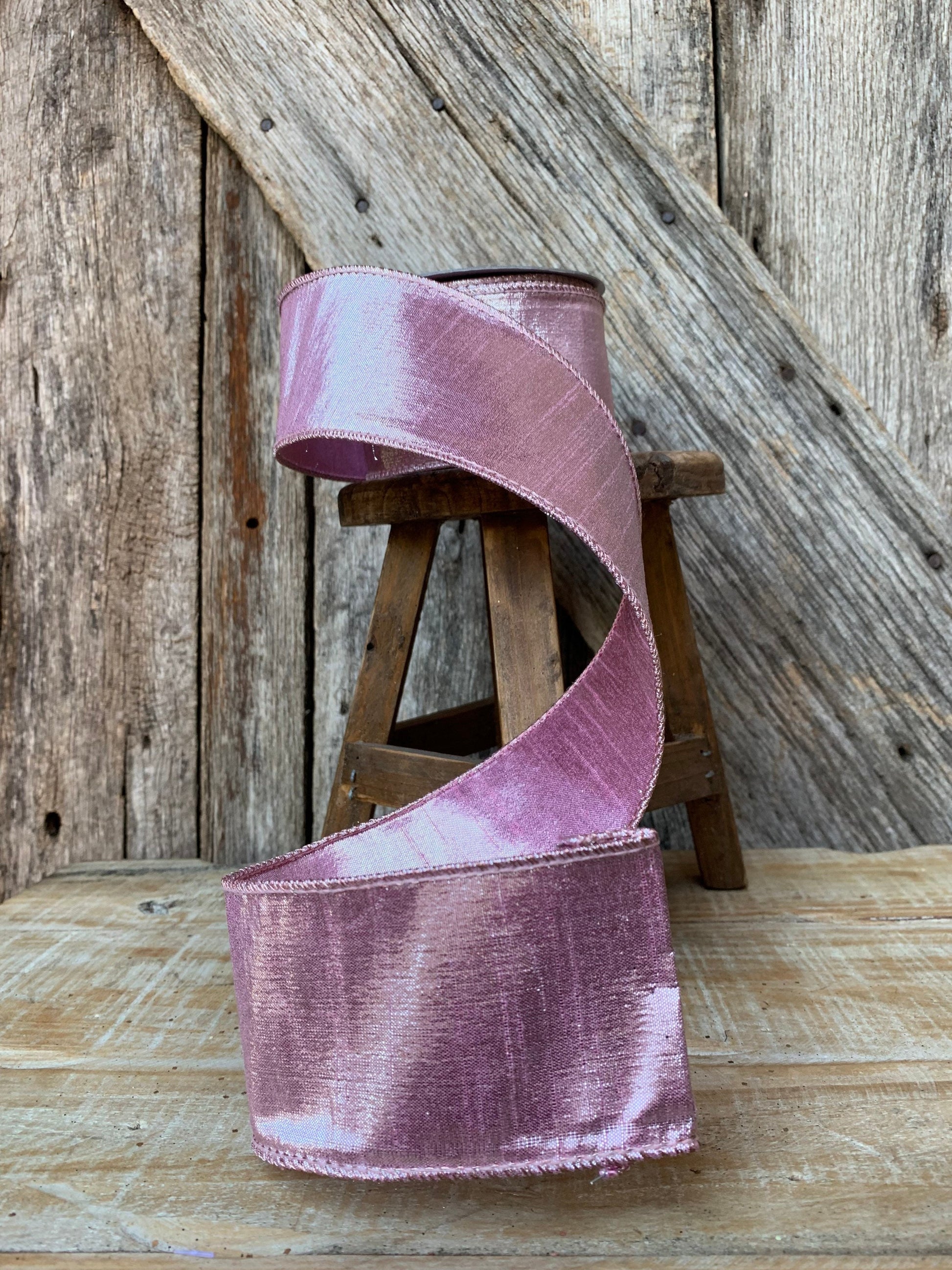 2.5 Light Pink luster ribbon, farrisilk color accent ribbon, 2.5 inch ribbon