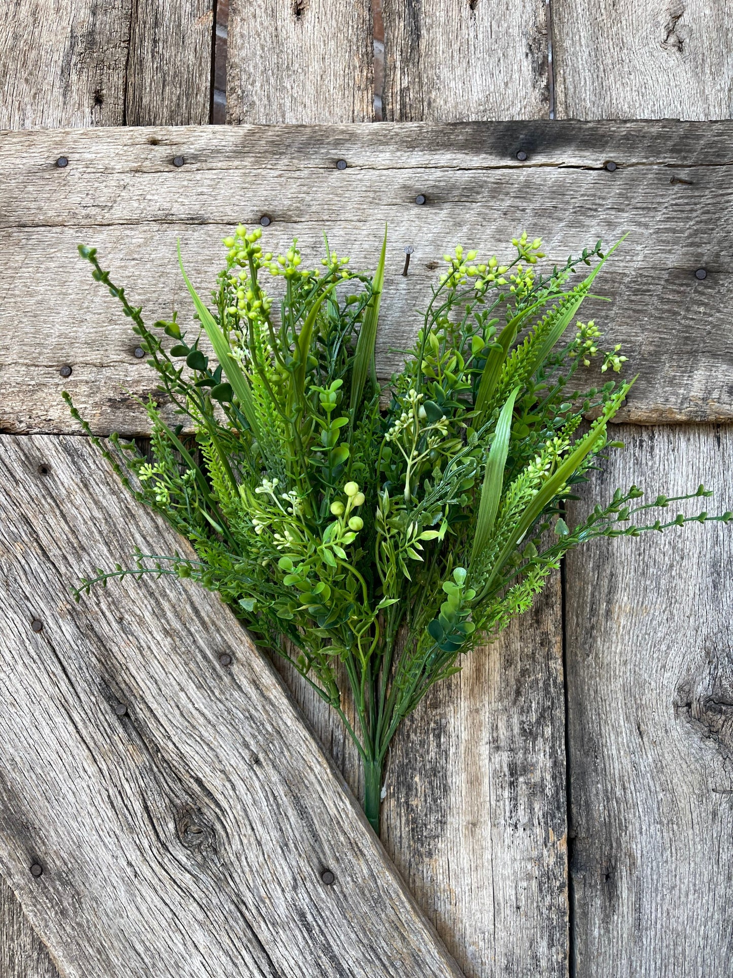 Mixed greenery bush, wreath supply, home decor