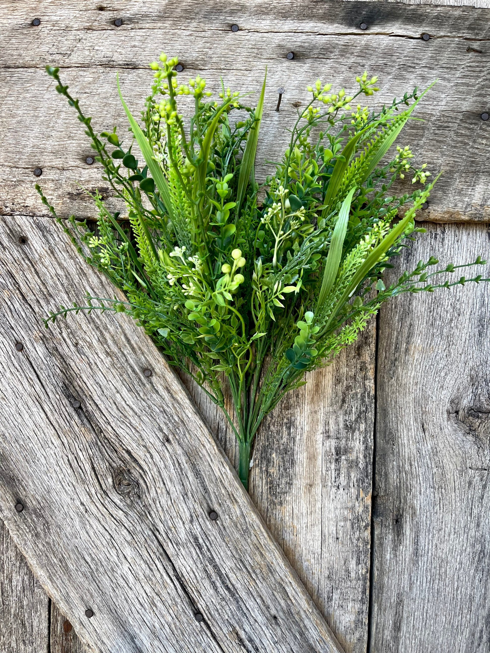 Mixed greenery bush, wreath supply, home decor