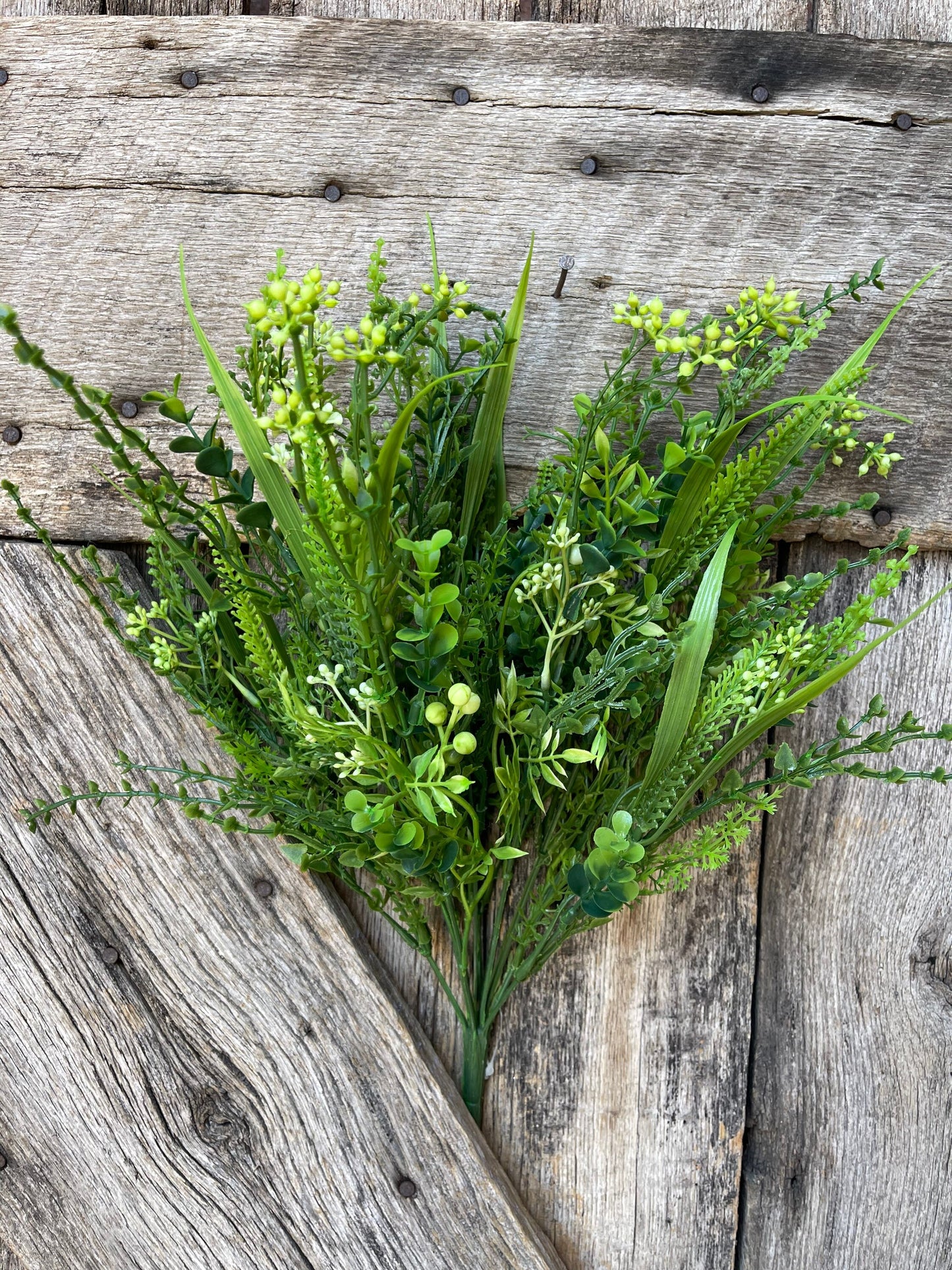 Mixed greenery bush, wreath supply, home decor