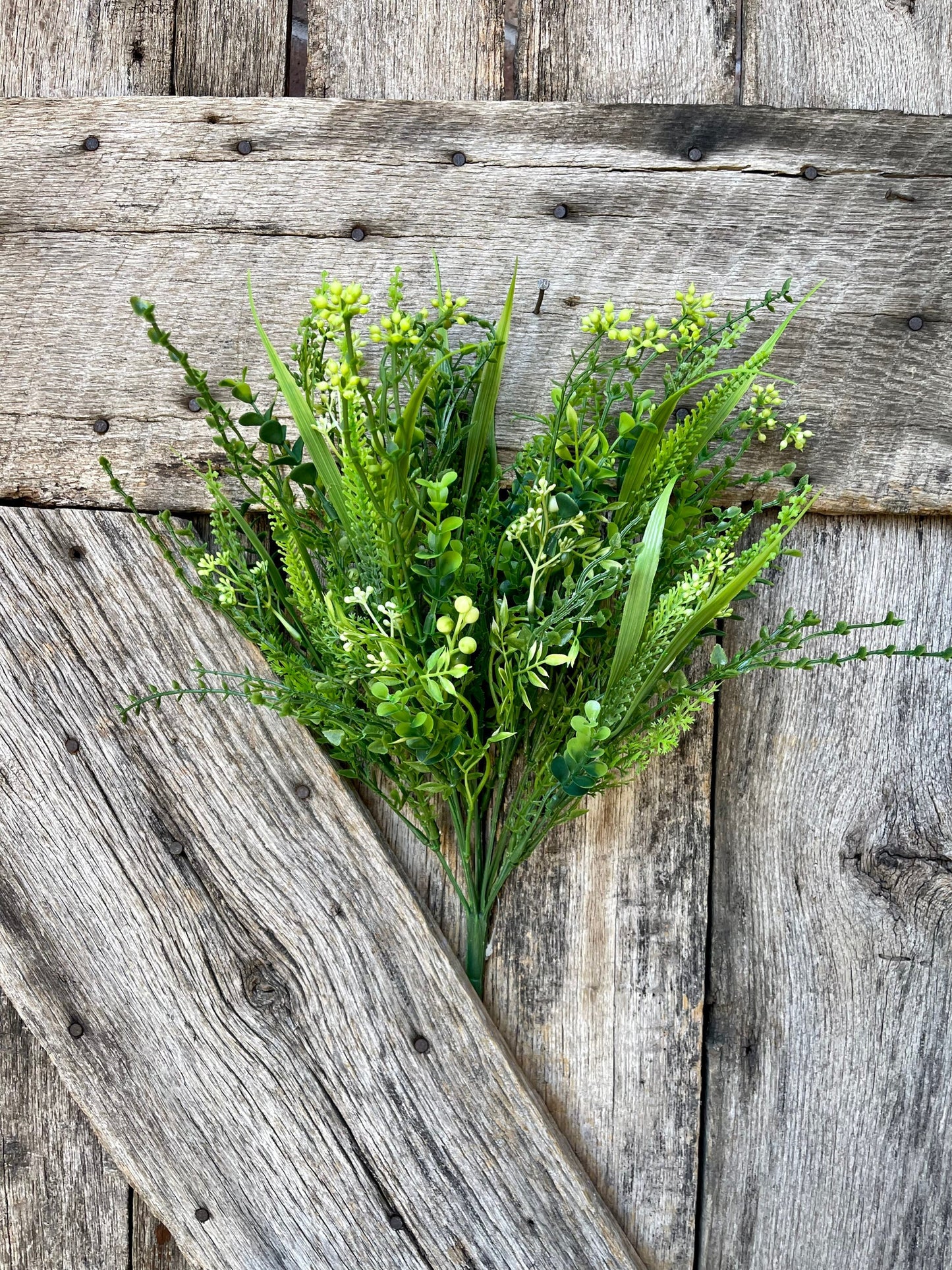 Mixed greenery bush, wreath supply, home decor