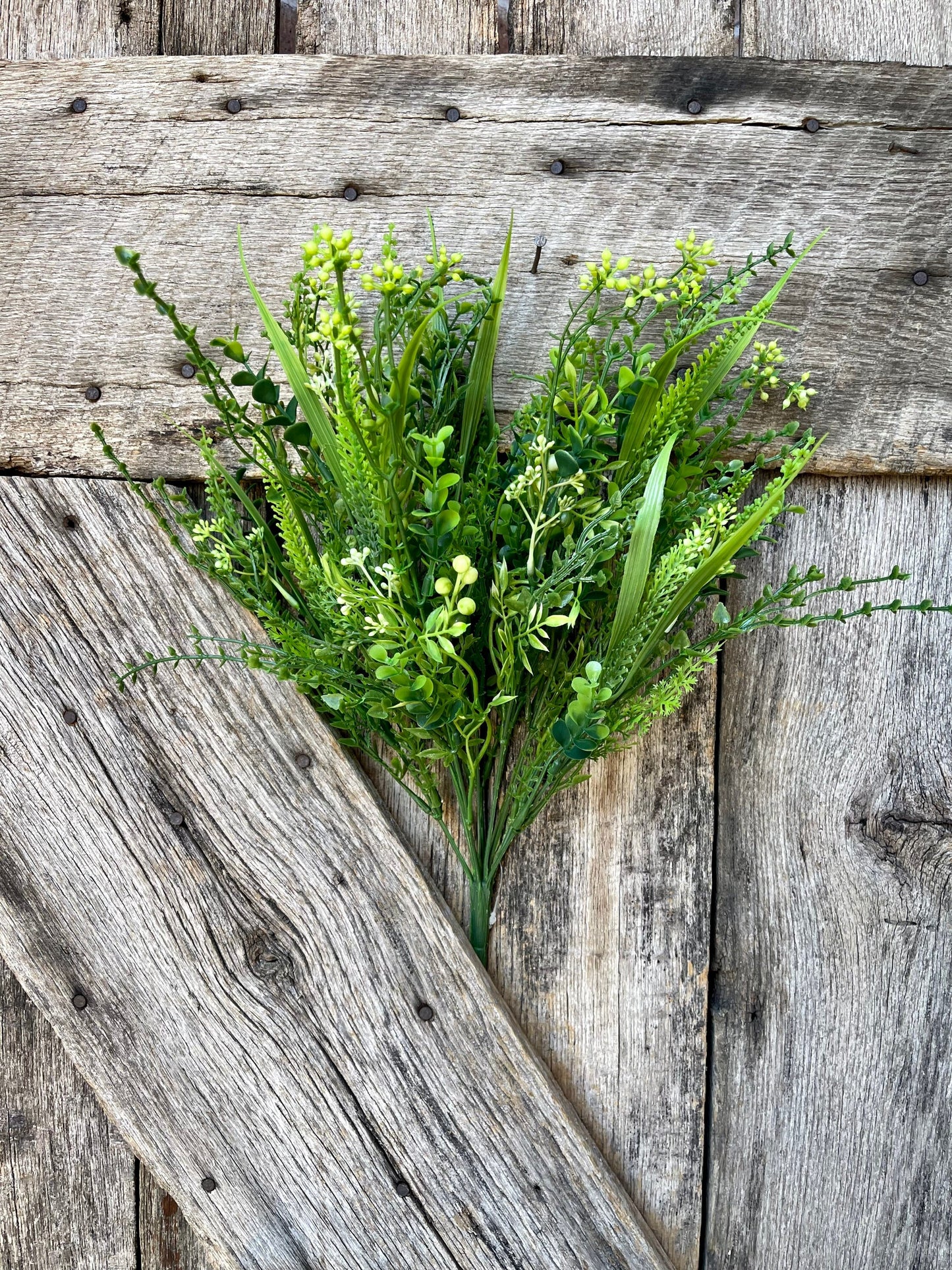 Mixed greenery bush, wreath supply, home decor