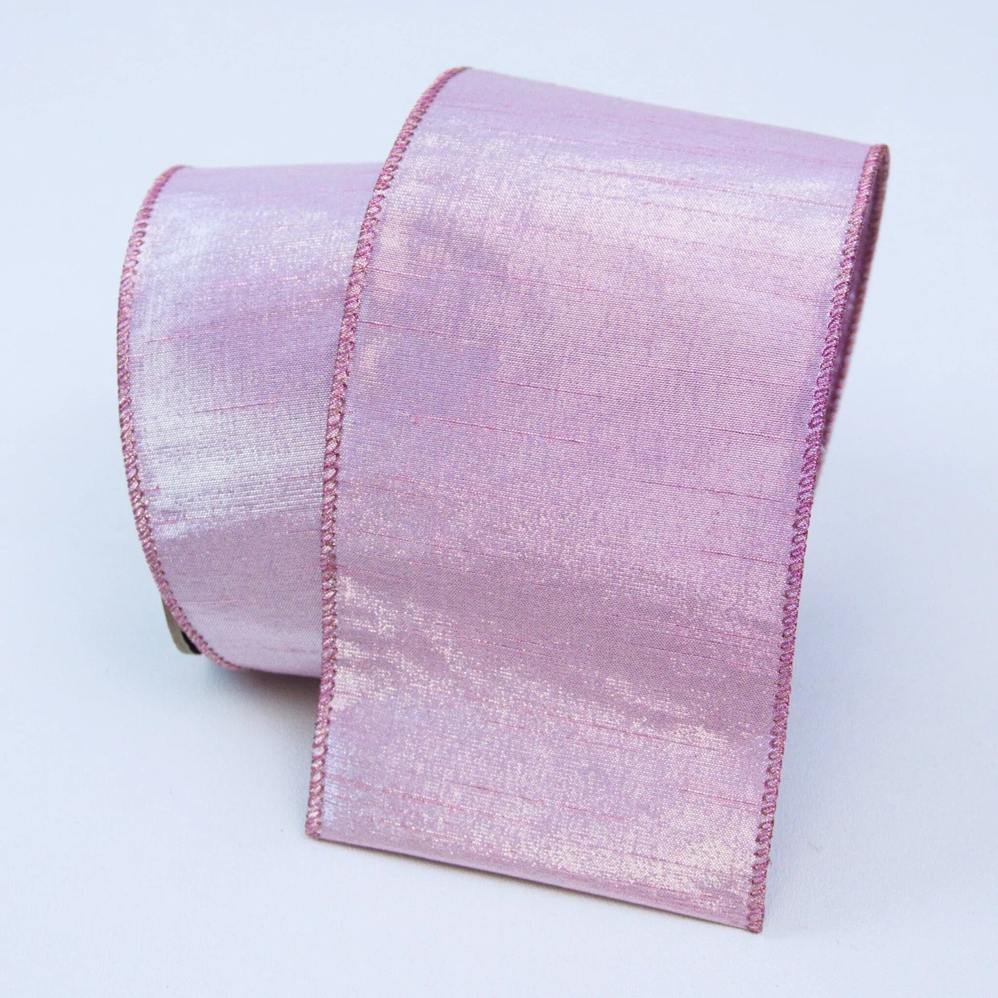 4" Light Pink luster ribbon, farrisilk color accent ribbon,pink ribbon, wreath supply