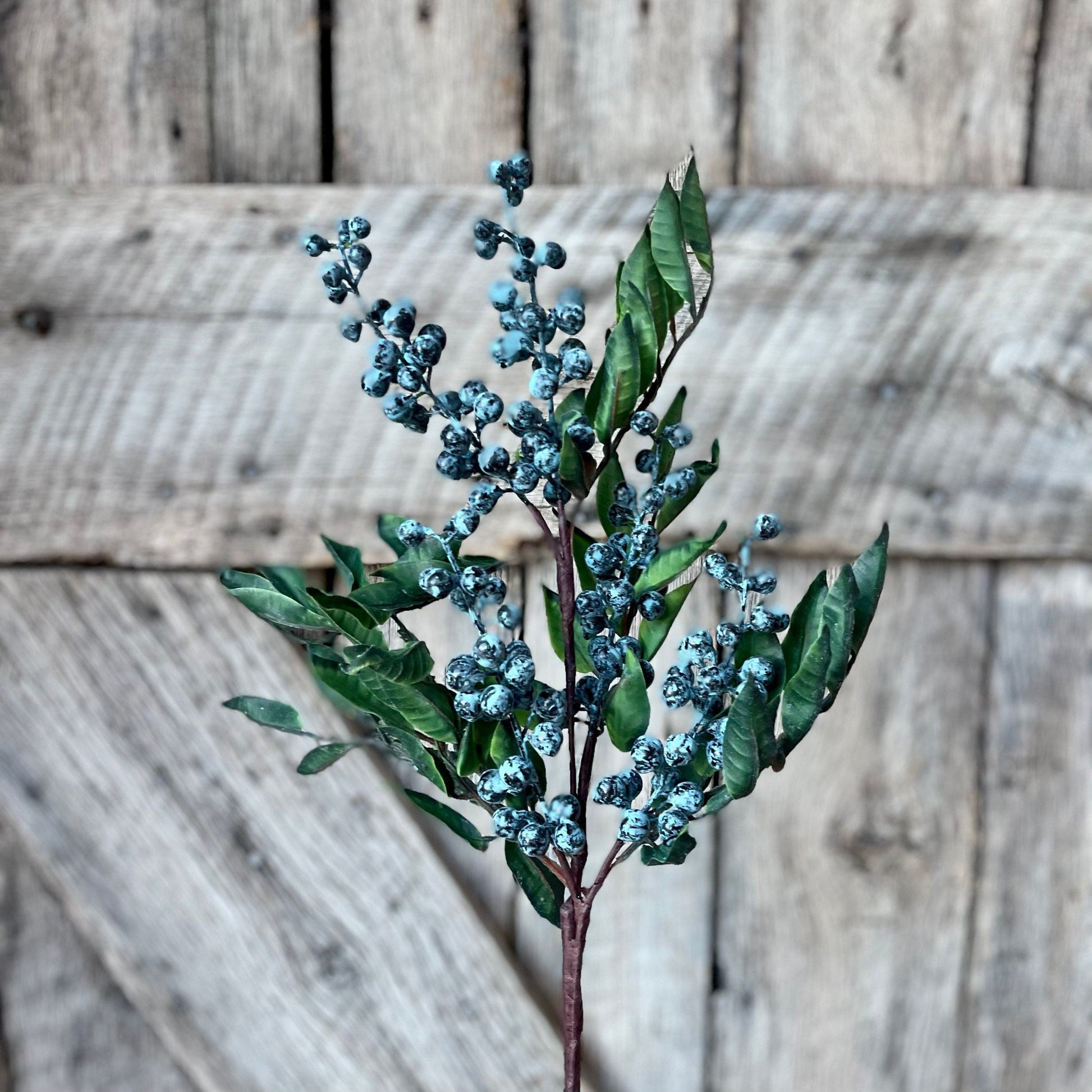 Blueberry spray, blueberry floral, blueberry pick, summer blueberry, floral stem, wreath supply, artificial bluebery floral stem, fruit