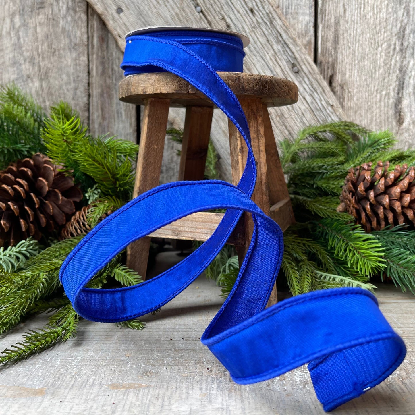 1" Royal Blue Taffeta, Farrislk ribbon, 1 inch Blue Ribbon