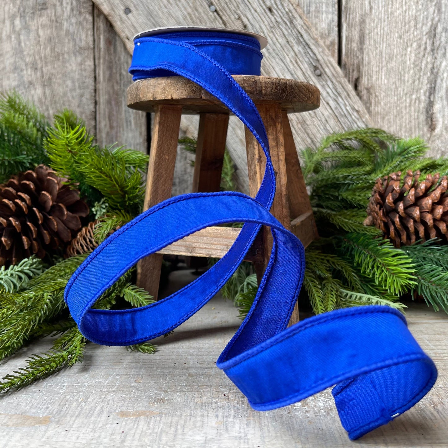 1" Royal Blue Taffeta, Farrislk ribbon, 1 inch Blue Ribbon