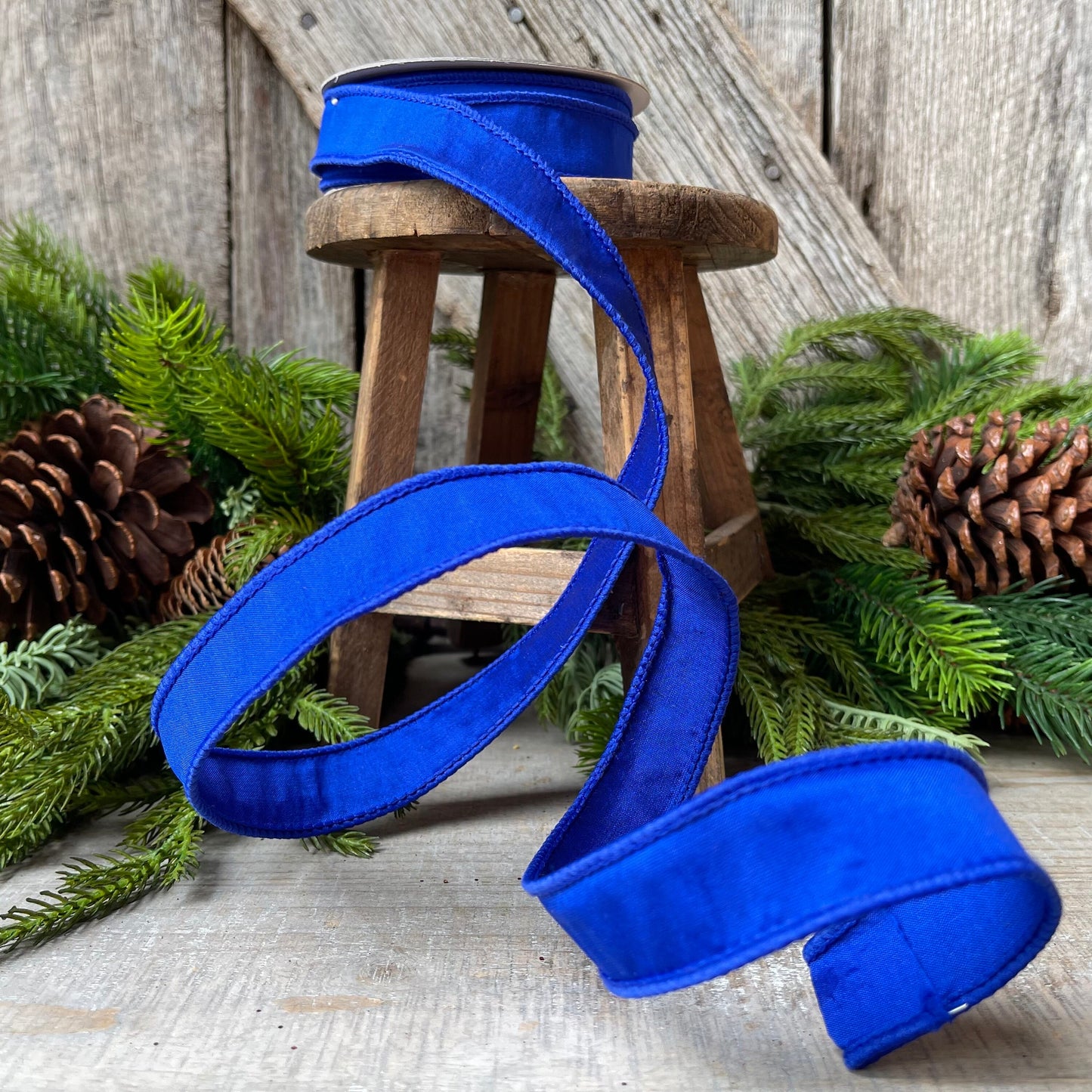 1" Royal Blue Taffeta, Farrislk ribbon, 1 inch Blue Ribbon