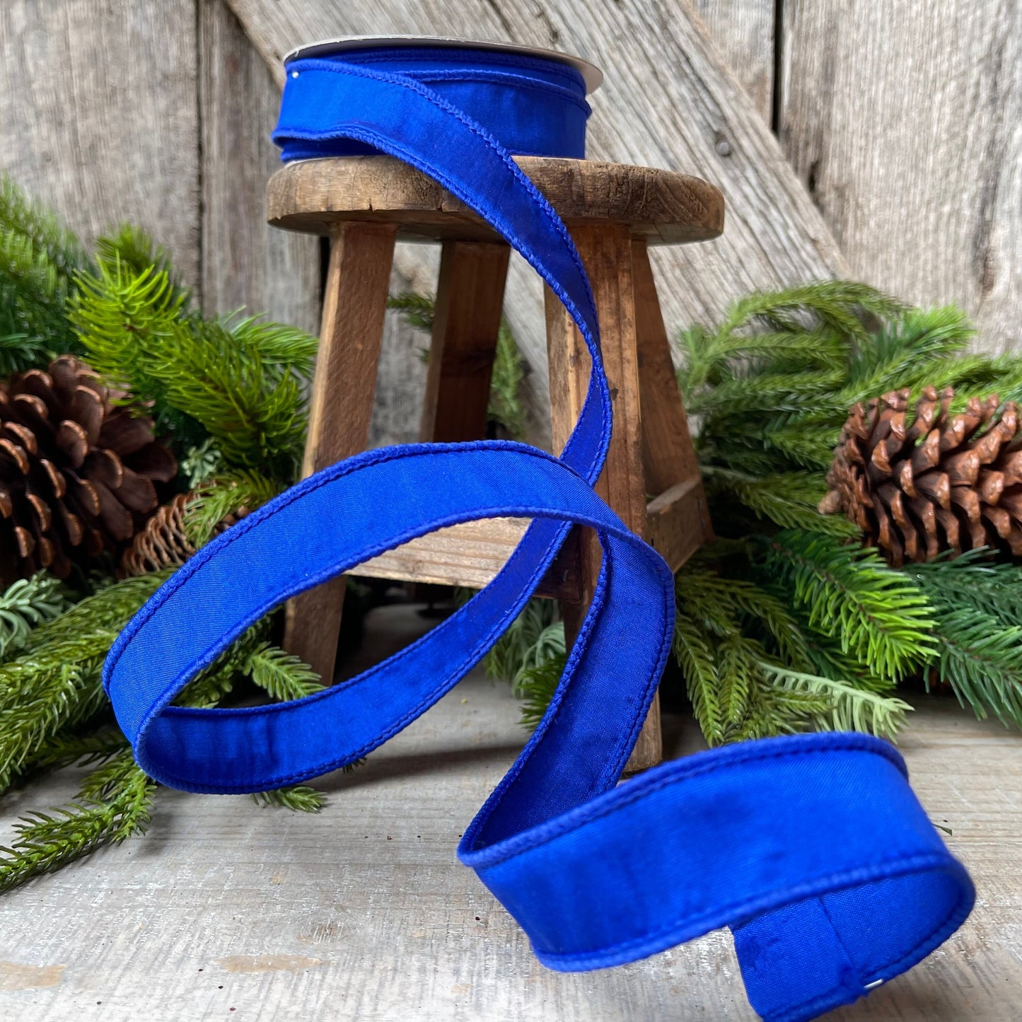 1" Royal Blue Taffeta, Farrislk ribbon, 1 inch Blue Ribbon