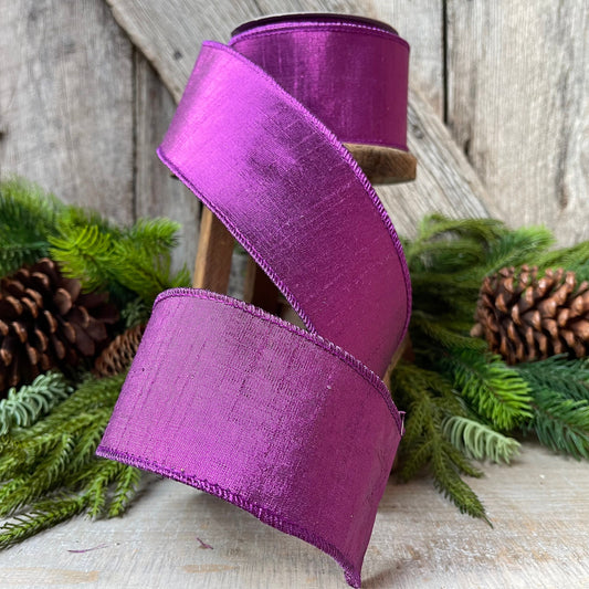 2.5" Purple Lavender Luster Ribbon, Farrisilk Purple Luster Ribbon