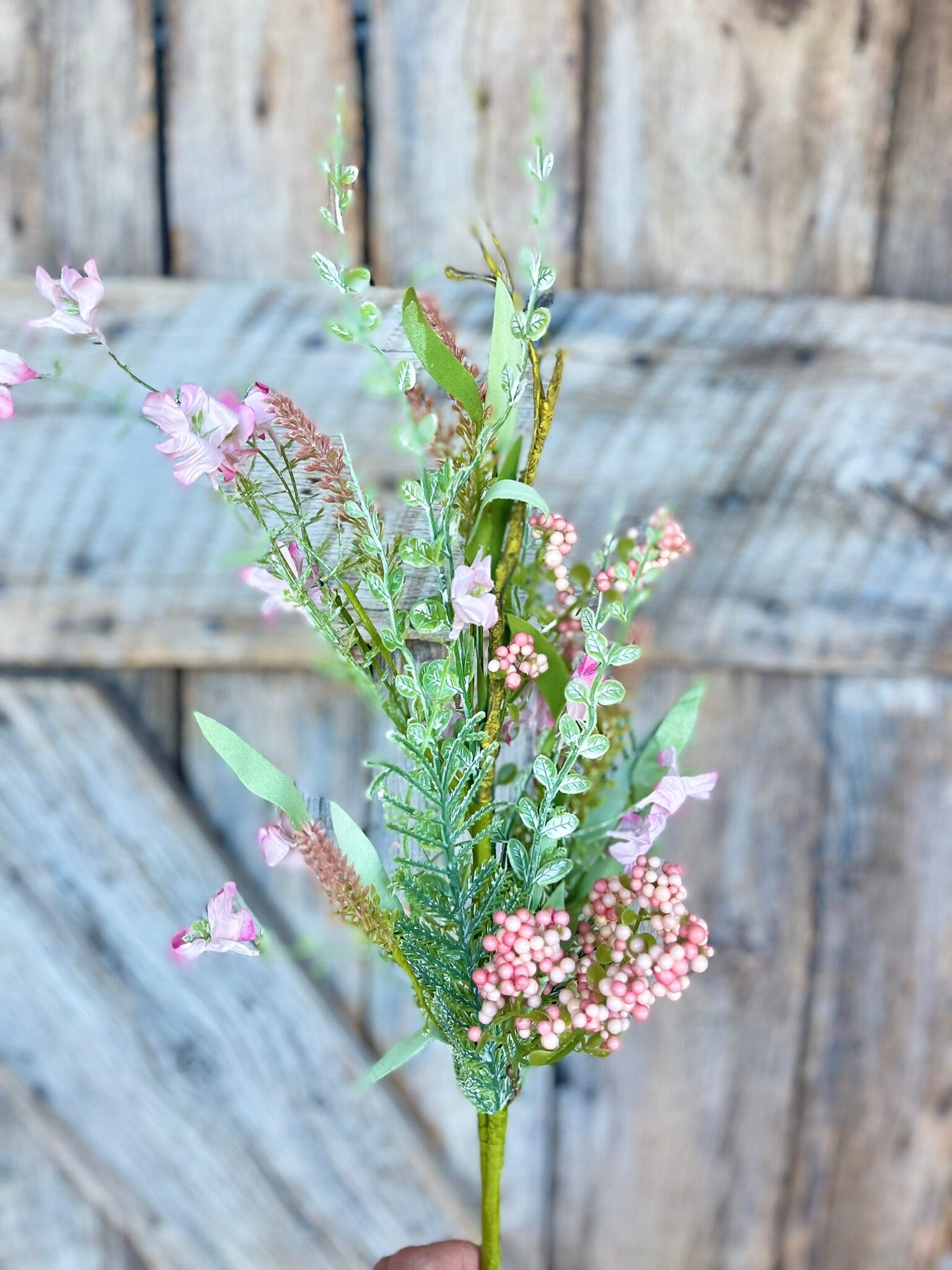 60919, 23" Pink Lavender Floral Spray