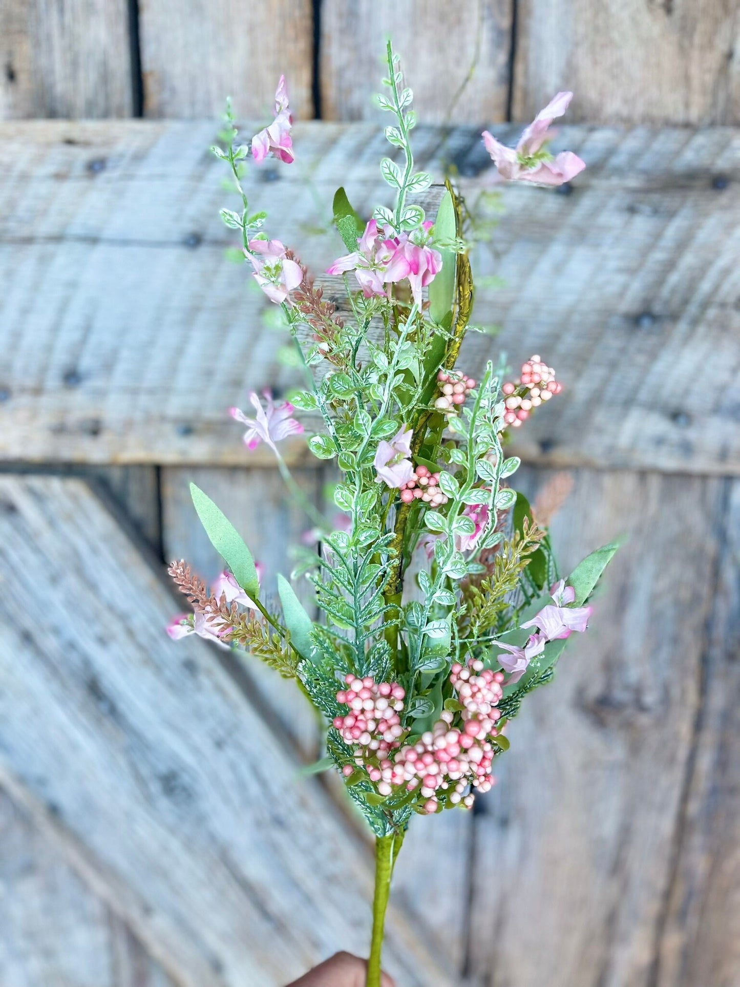 60919, 23" Pink Lavender Floral Spray