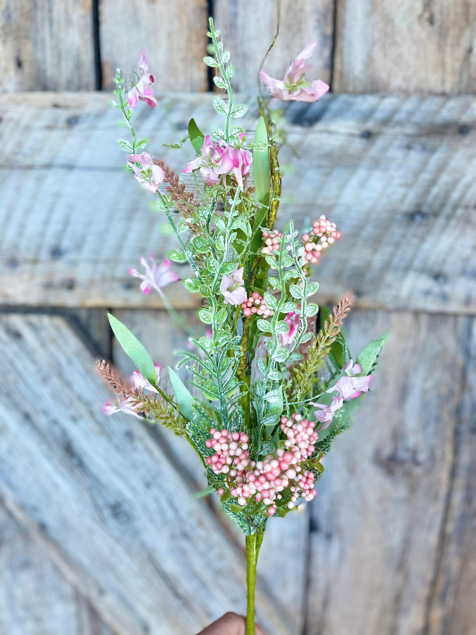 60919, 23" Pink Lavender Floral Spray