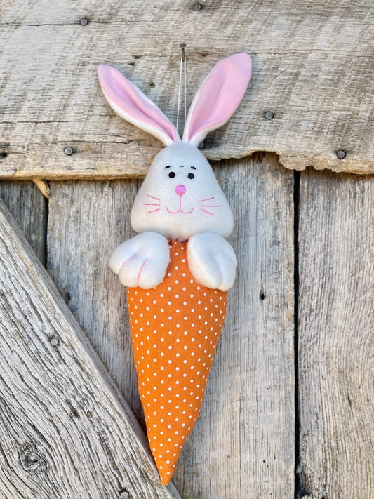 20" Plush Bunny Easter Decor, Bunny Ornament