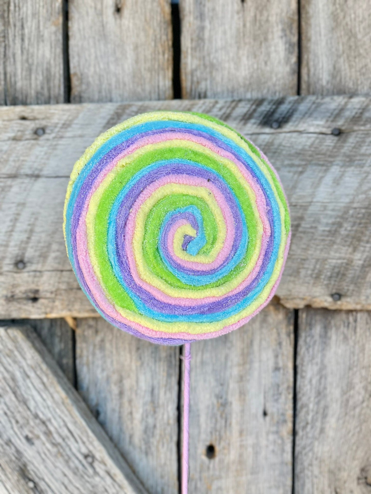 20" Pastel Lollipop, Easter Swirl Lollipop, Easter Decor