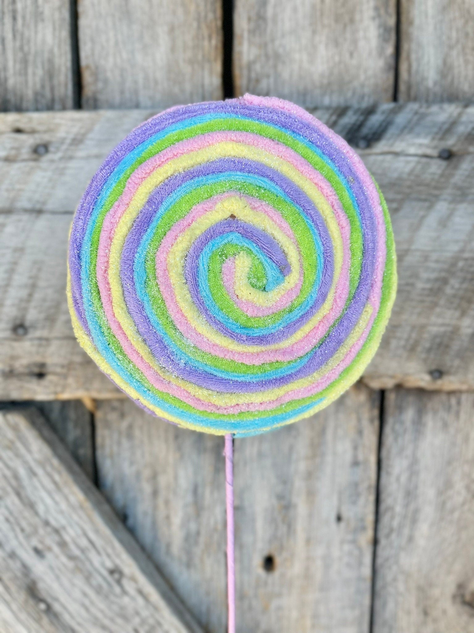 20" Pastel Lollipop, Easter Swirl Lollipop, Easter Decor