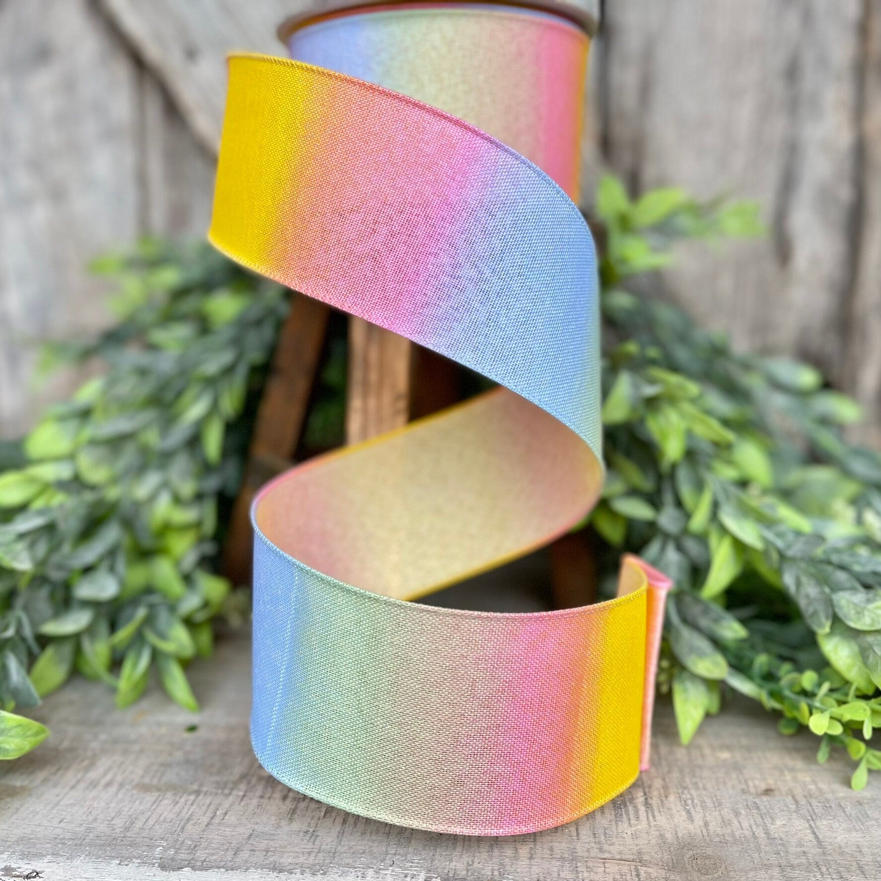 2.5" Sunset Sherbert Ribbon, Farrisilk Ribbon, Colorful Ribbon