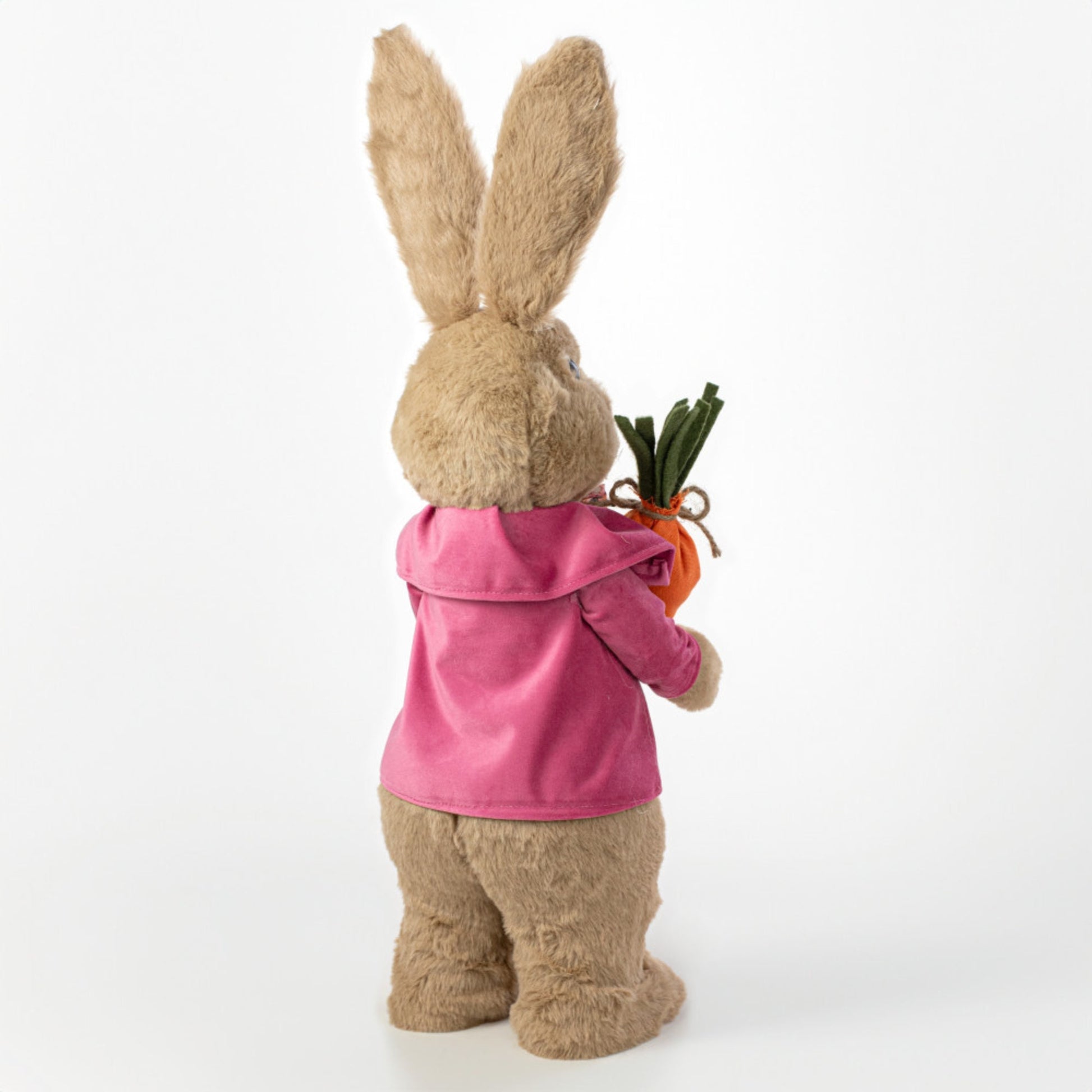 22" Easter BUnny with Pink Jacket, Easter Bunny, Easter Wreath Attachment