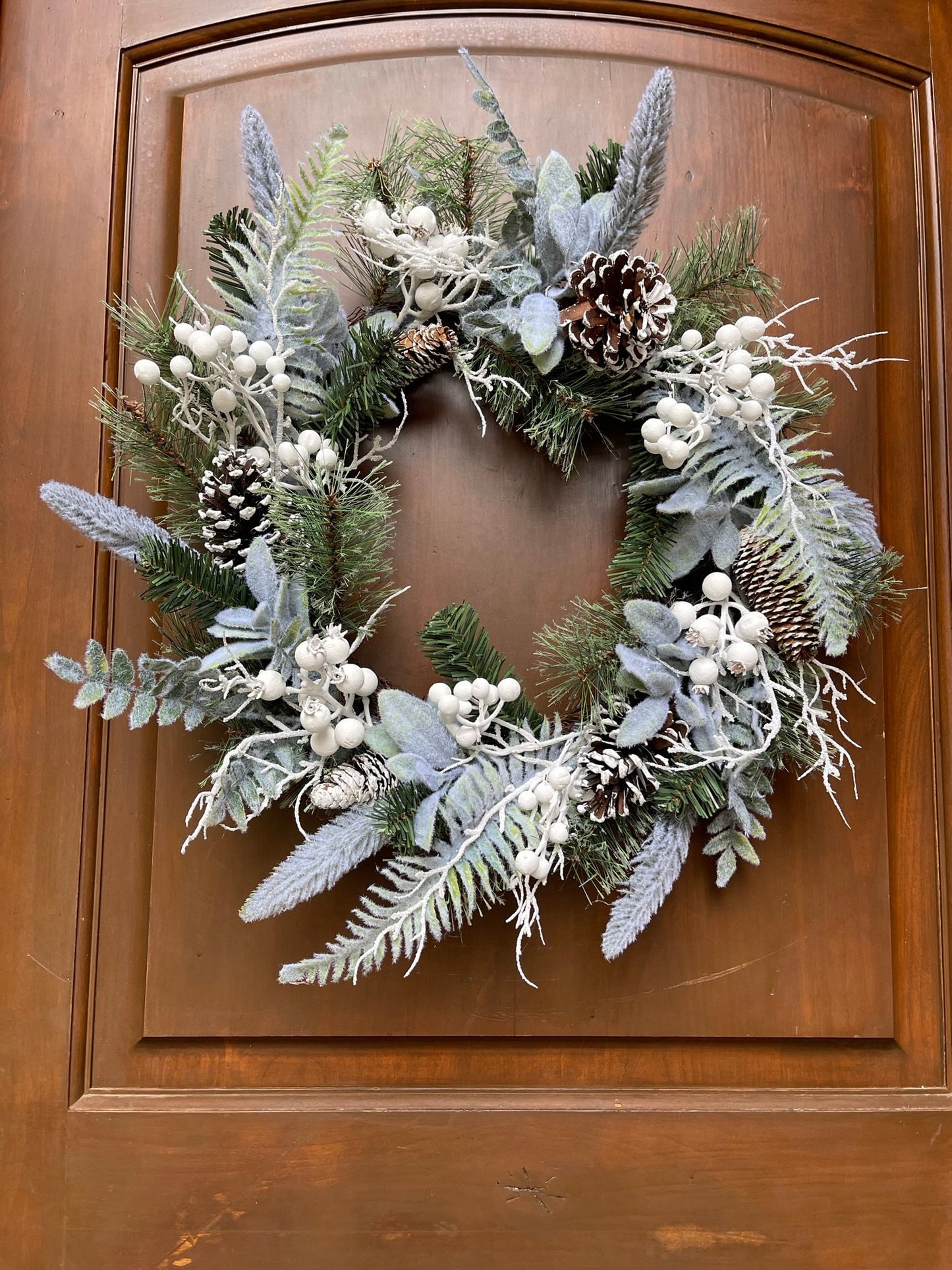 24" Mixed Pinecone Wreath, Artificial Pine Wreath, Wreath Supply