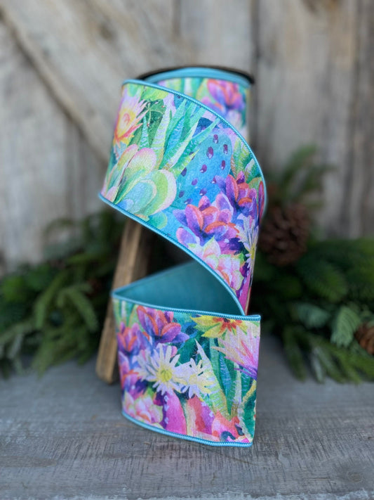 4" Cactus Ribbon, Summer RIbbon