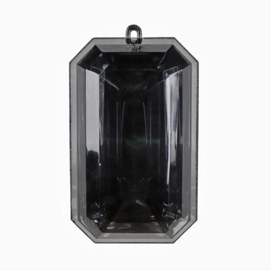 Black 8" Jewel Ornament, Rectangle Jewel Ornament