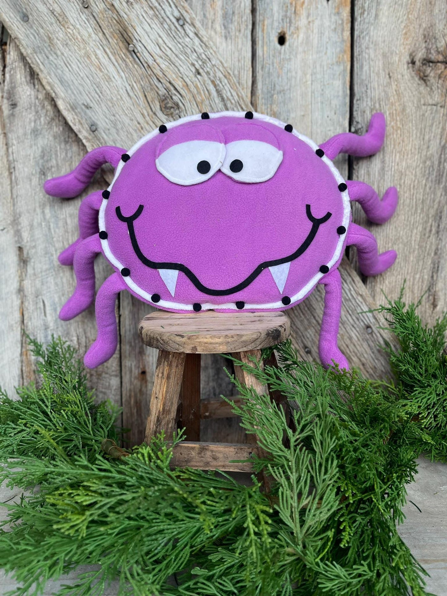 12" Plush Purple Spider, Halloween SPider