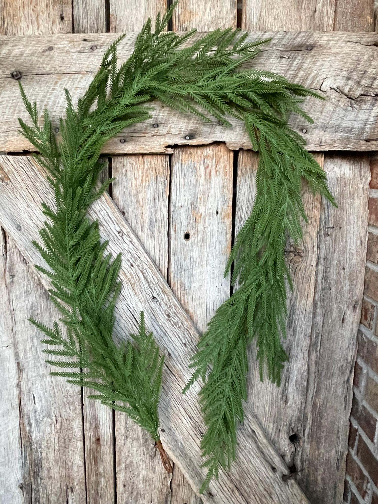 6' Norfolk Real Touch Garland, Pine Greenery, Artificial Christmas Garland, Holiday Garland, Pine Garland