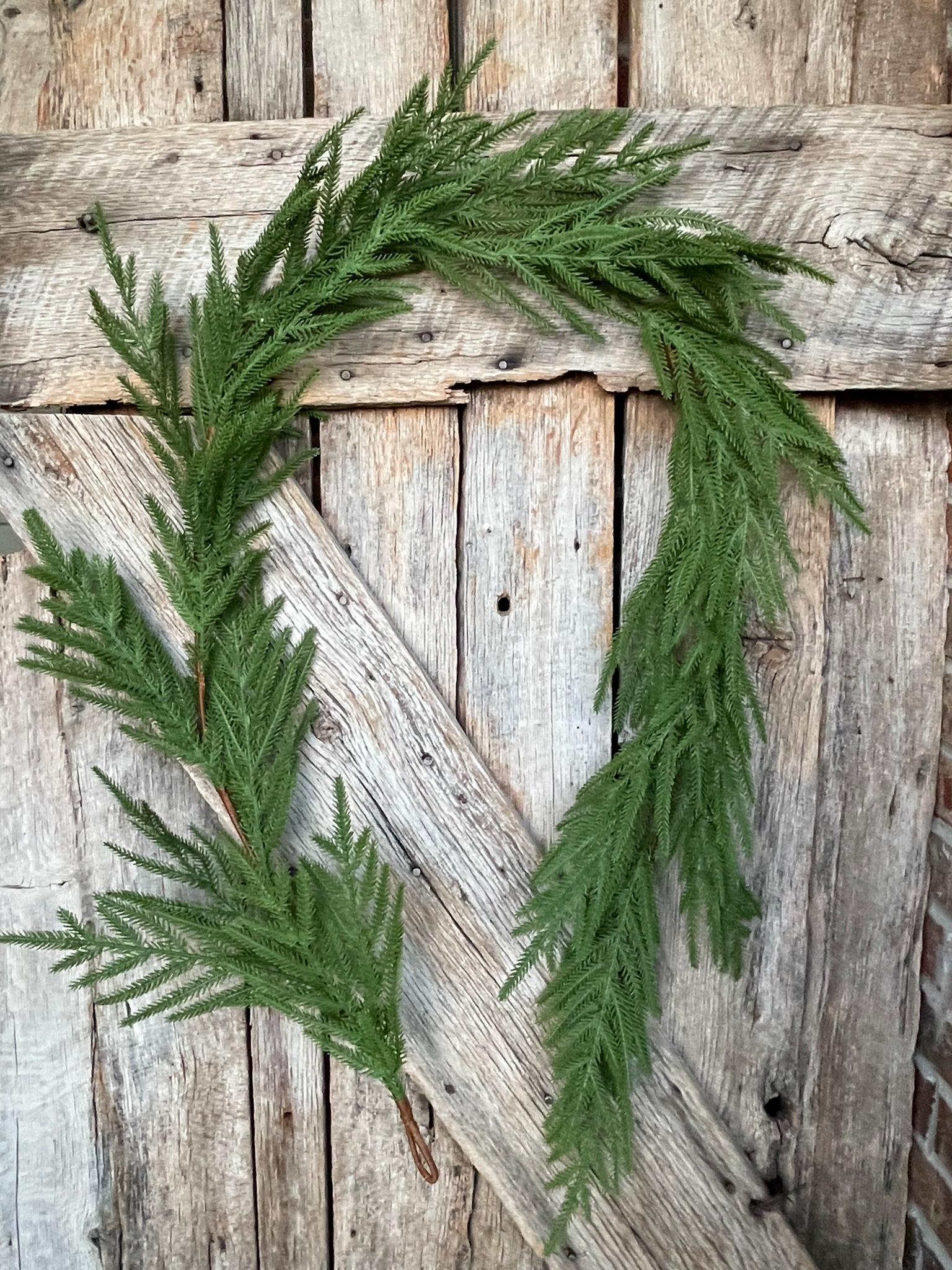 6' Norfolk Real Touch Garland, Pine Greenery, Artificial Christmas Garland, Holiday Garland, Pine Garland