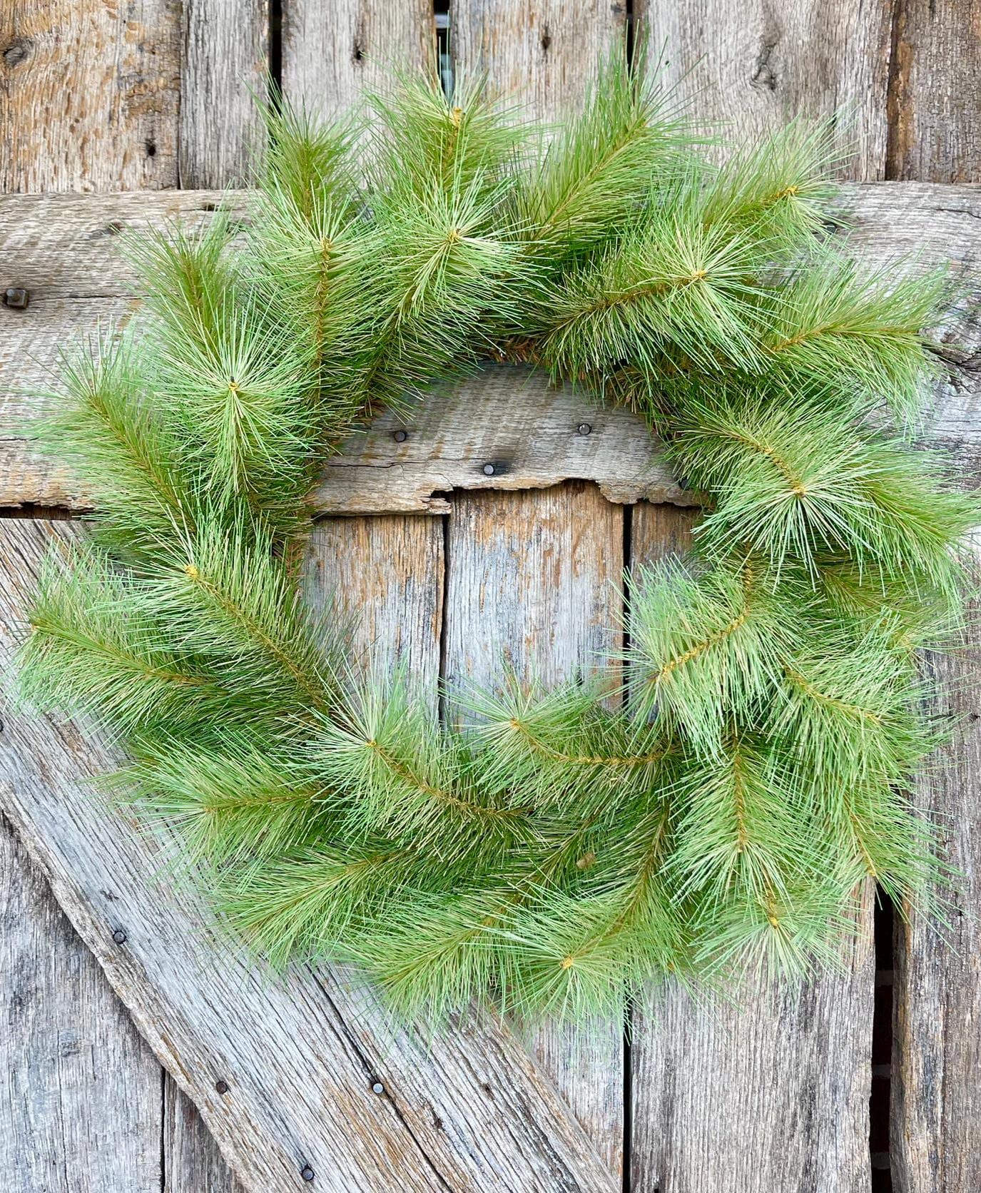 24" Thick Pine Wreath, Christmas Wreath