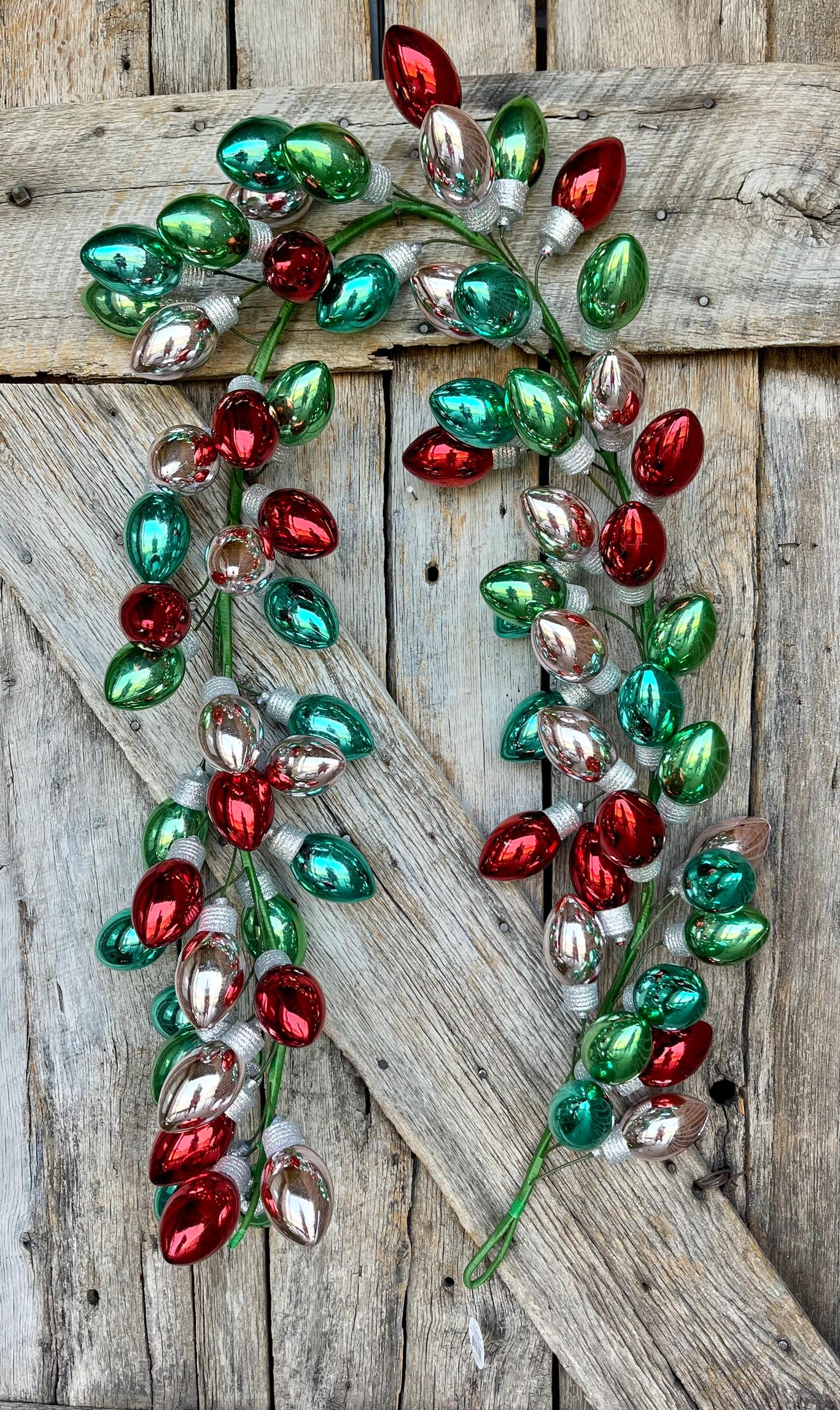 70" Retro Bulb Garland, Shatterproof Bulb Ornament Garland