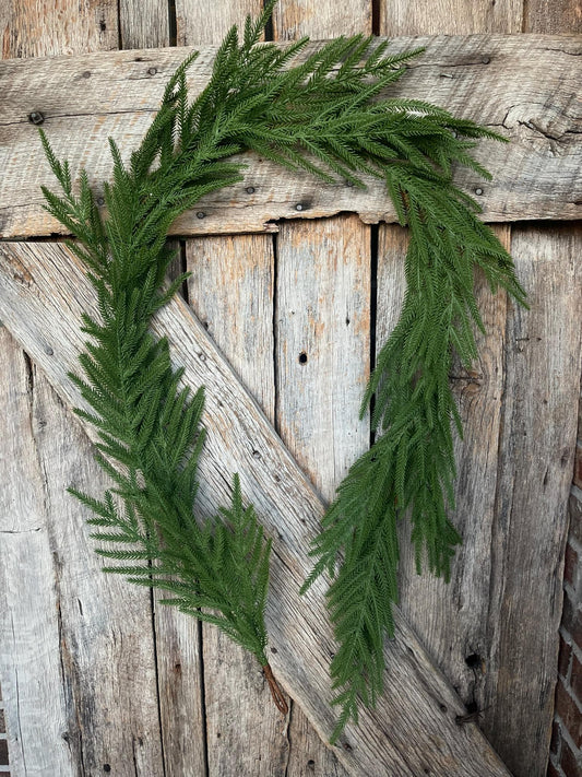 6' Norfolk Real Touch Garland, Pine Greenery, Artificial Christmas Garland, Holiday Garland, Pine Garland