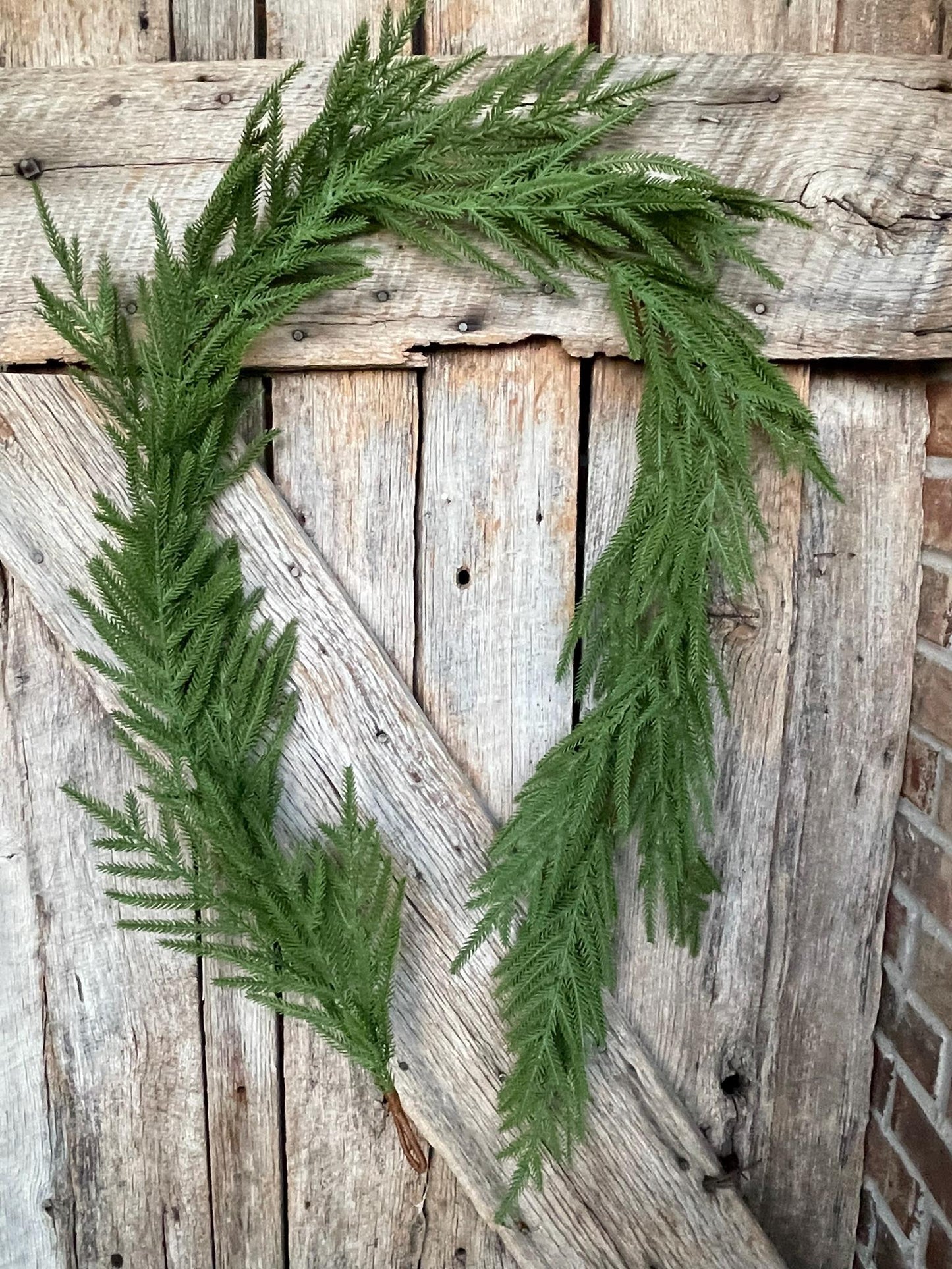 6' Norfolk Real Touch Garland, Pine Greenery, Artificial Christmas Garland, Holiday Garland, Pine Garland