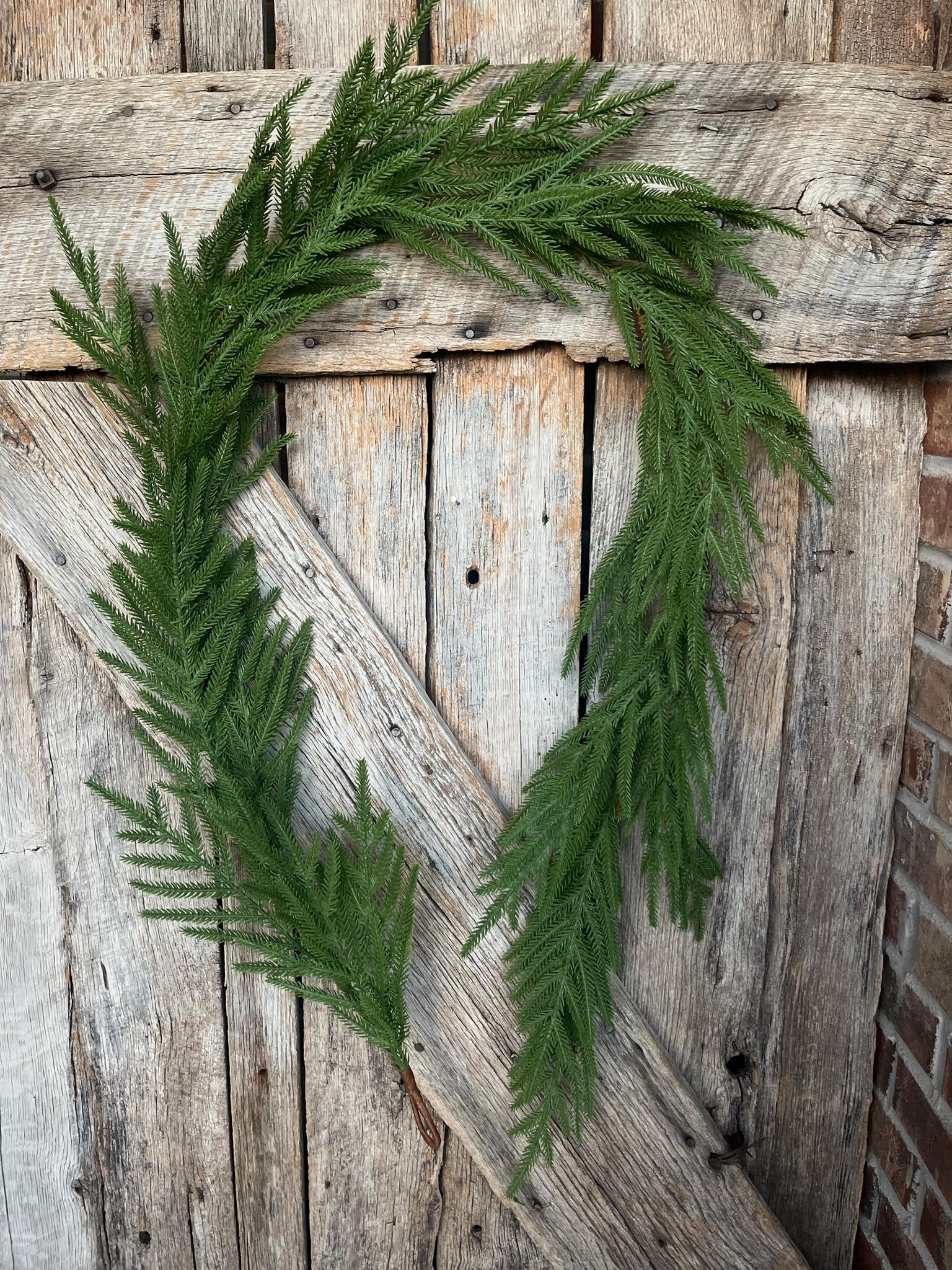 6' Norfolk Real Touch Garland, Pine Greenery, Artificial Christmas Garland, Holiday Garland, Pine Garland