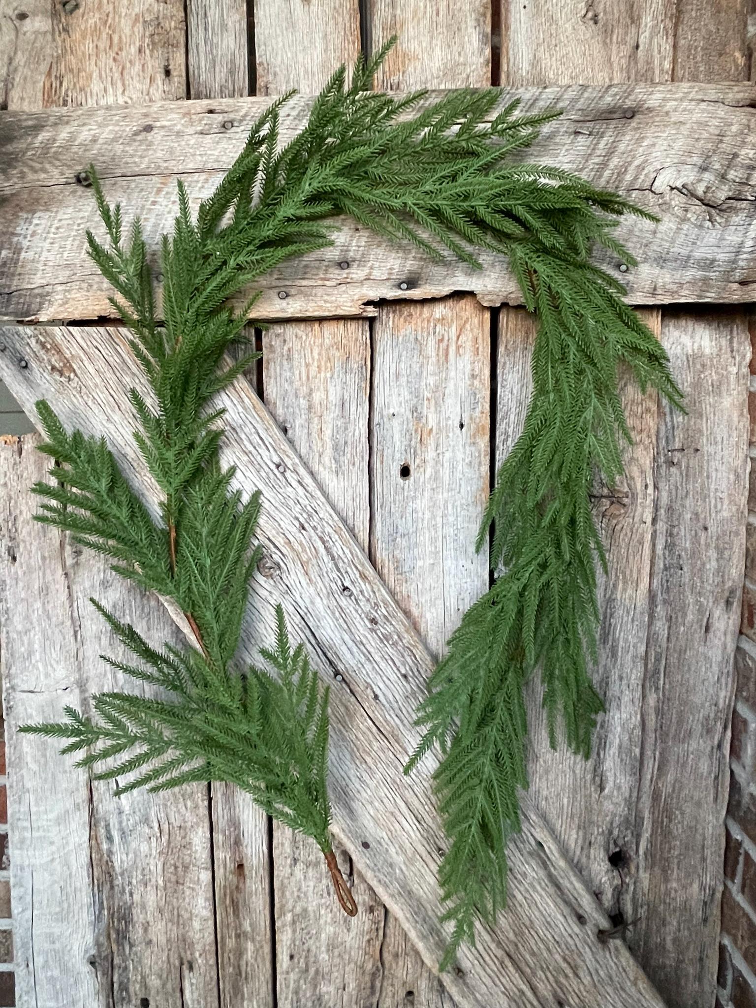 6' Norfolk Real Touch Garland, Pine Greenery, Artificial Christmas Garland, Holiday Garland, Pine Garland