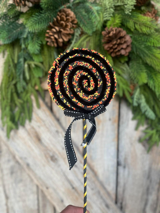 Halloween Lollipops, Halloween decor, Sprinkle lollipops