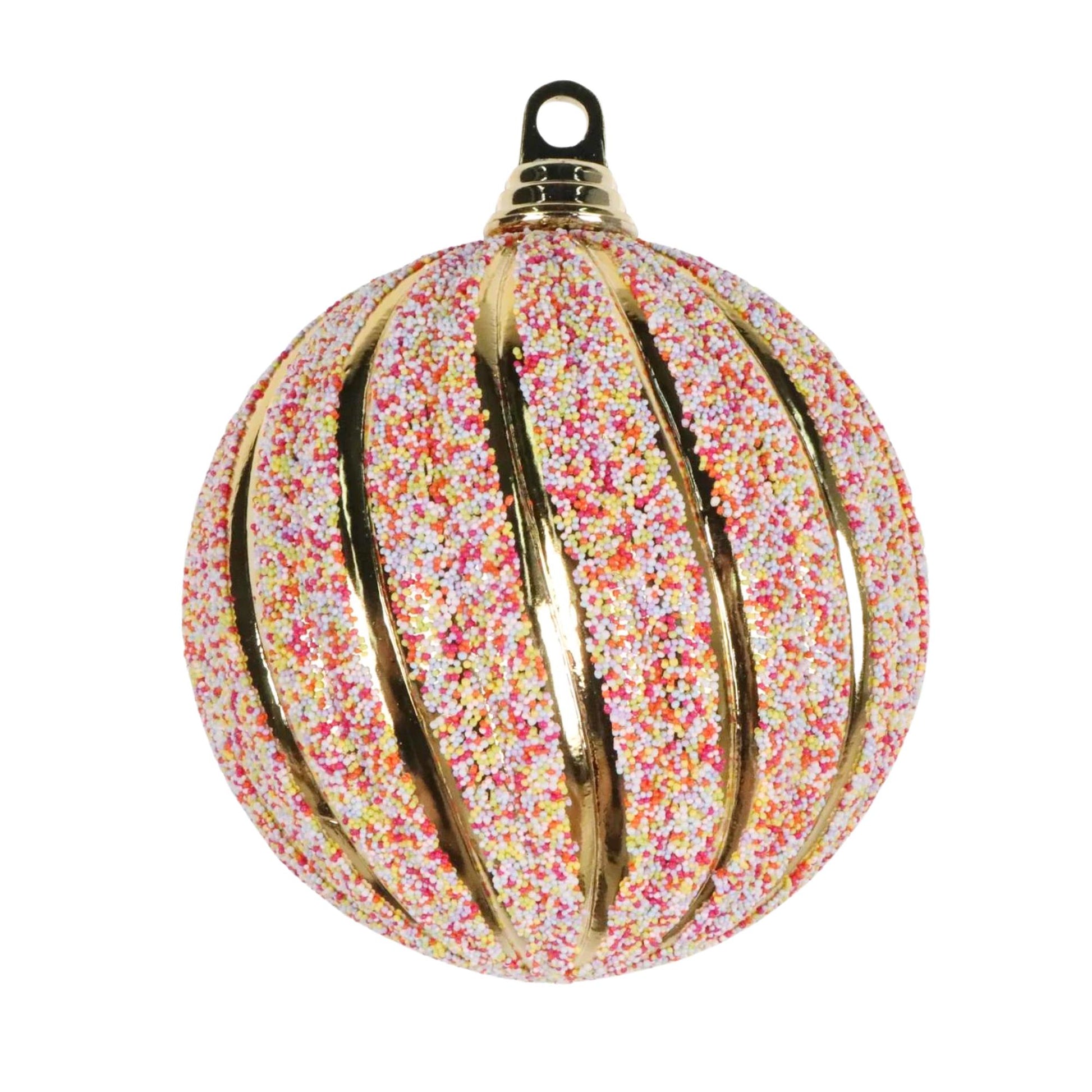 6" Swirled Sprinkles Ornament, Farrisilk Candy Couture, Candy Theme, Christmas Ornament, Sprinkles Ornament, CX077-50