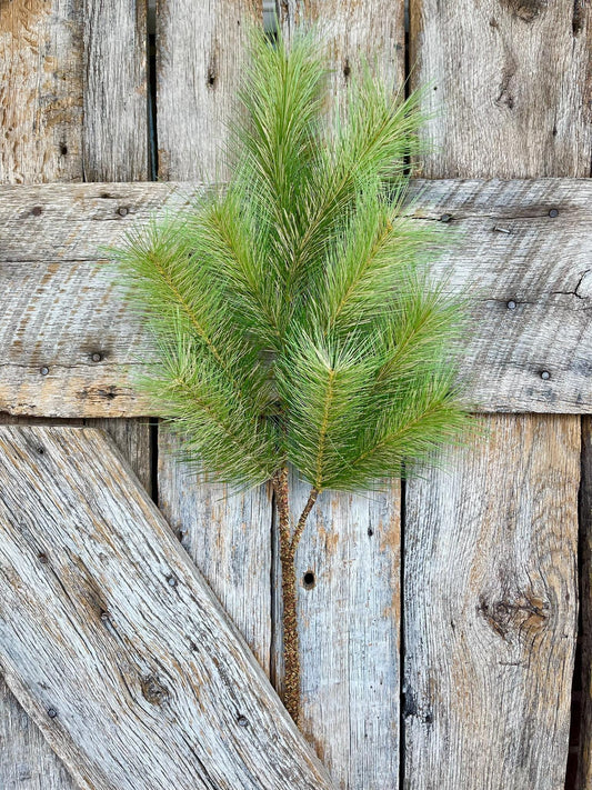 30" Thick Pine Spray, Rustic Pine Spray