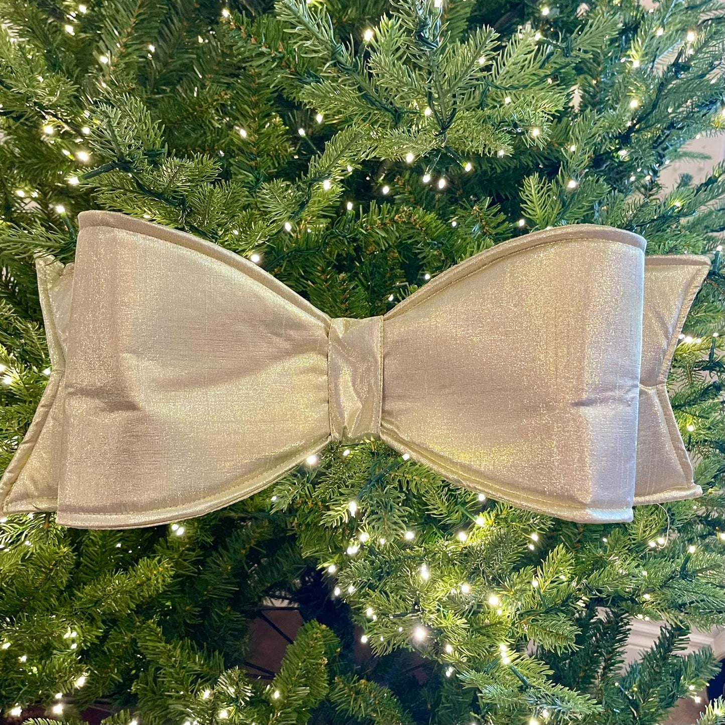 22" Gold Metallic Bow, Oversized Bow