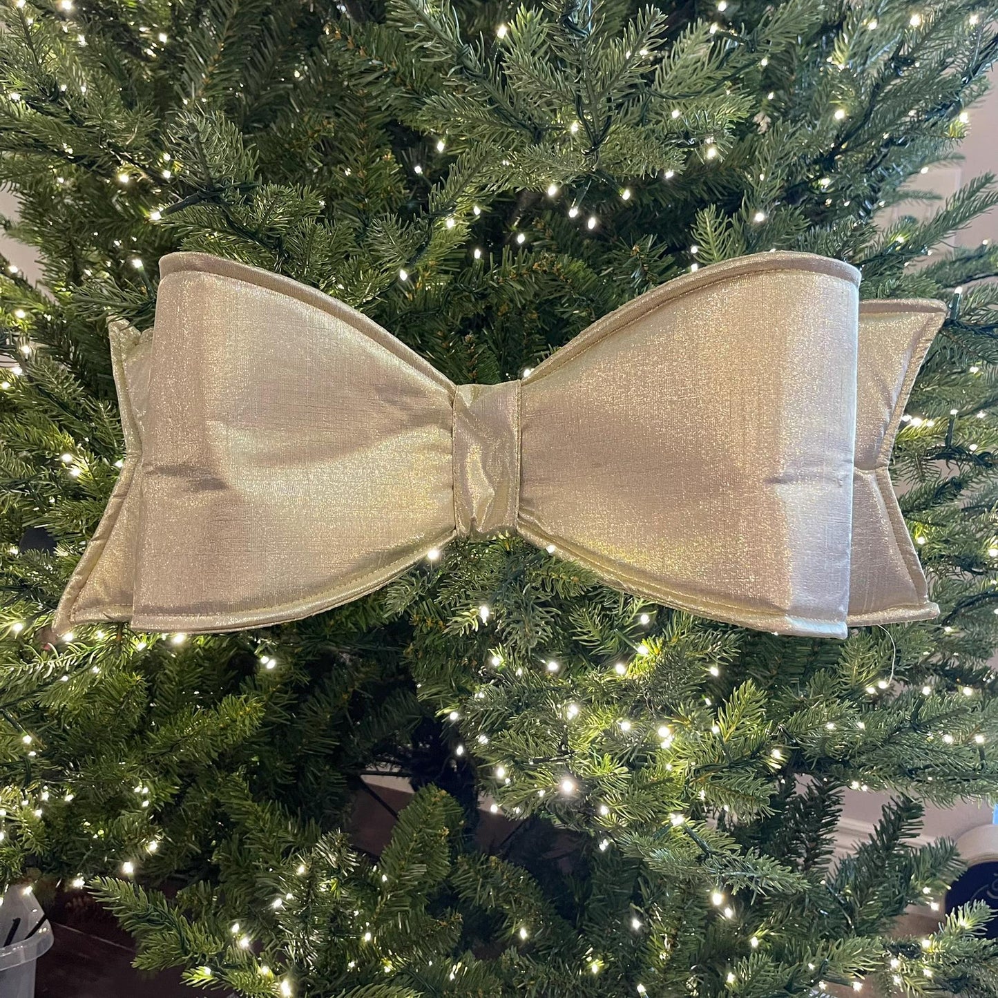 22" Gold Metallic Bow, Oversized Bow