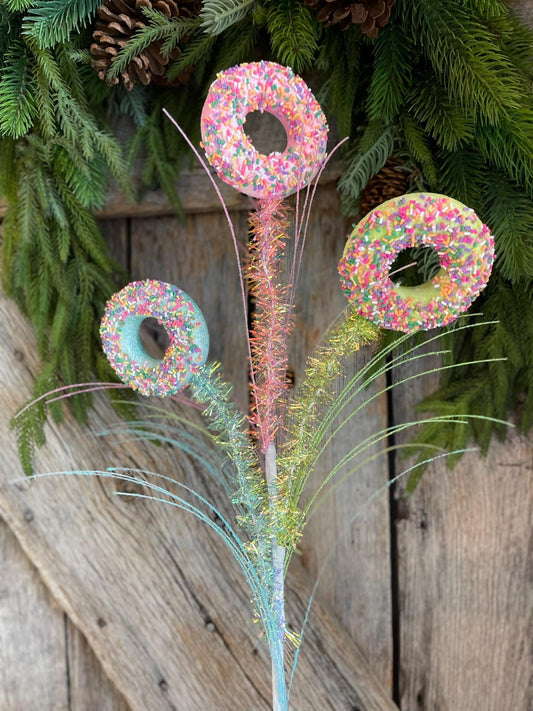 27" Donut Spray, Christmas Tree Spray