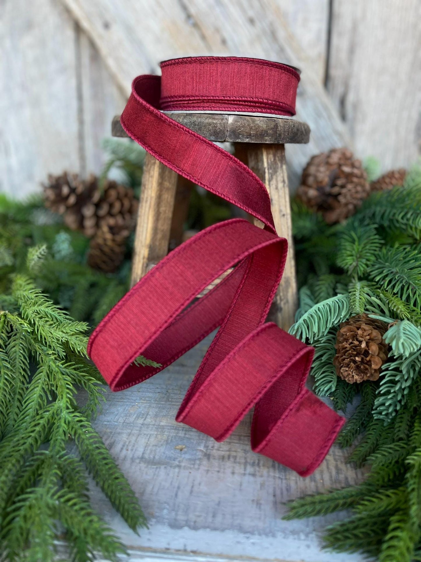 1" Burgundy Ribbon, Farrisilk Ribbon