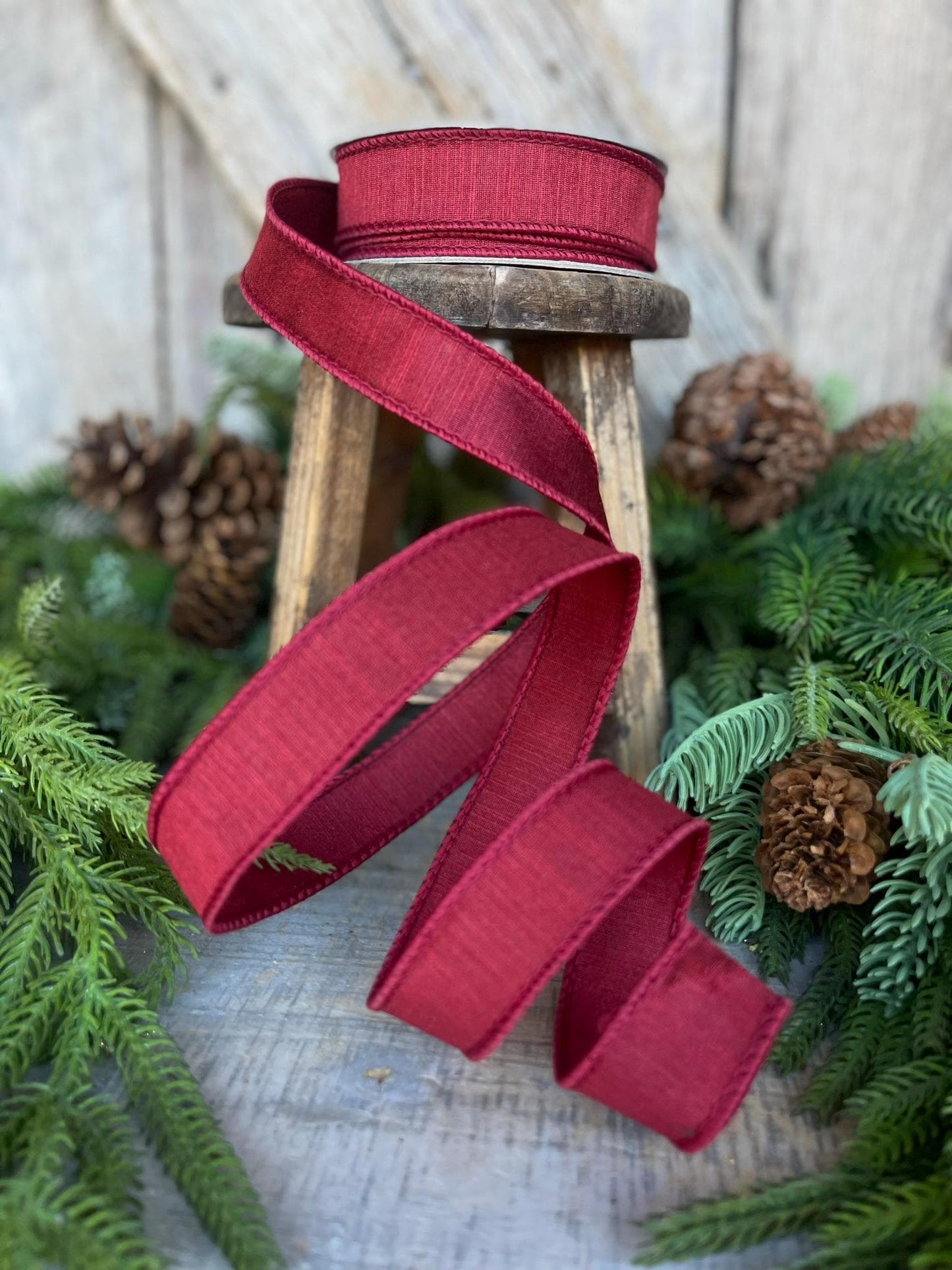 1" Burgundy Ribbon, Farrisilk Ribbon