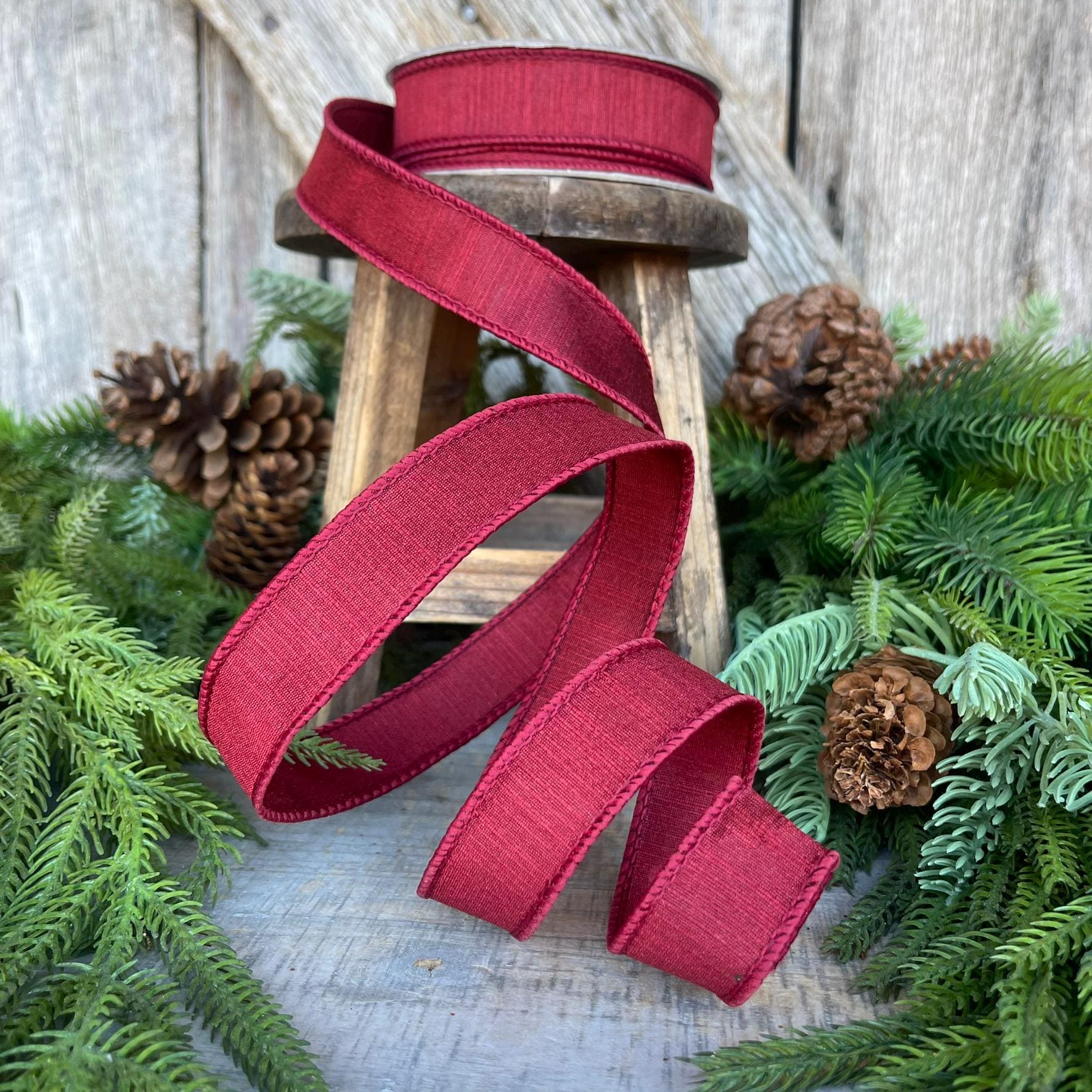 1" Burgundy Ribbon, Farrisilk Ribbon