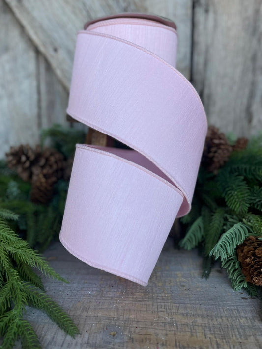 4” Rose Pink Dupion Ribbon, Farrisilk ribbon