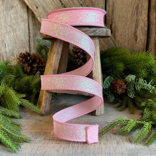 1" Pink Sugar Frost Ribbon, Farrisilk Ribbon