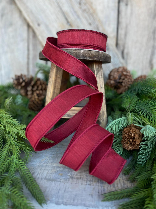 1" Burgundy Ribbon, Farrisilk Ribbon