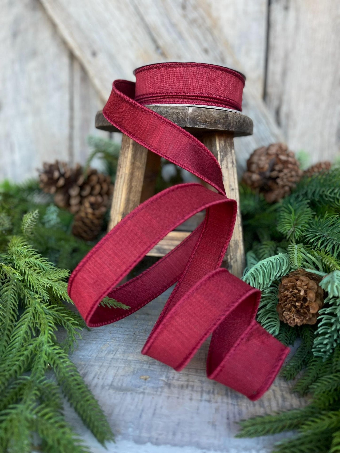 1" Burgundy Ribbon, Farrisilk Ribbon